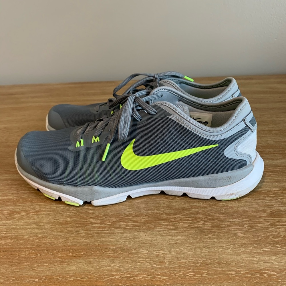 Nike Flywire Grey Neon Green Sneakers 10